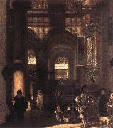 WITTE, Emanuel de Interior of a Church painting
